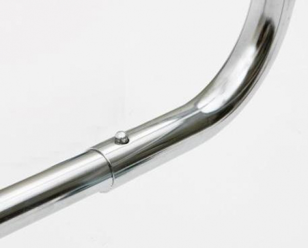 Klick Verschluss Verbindung Detail für einfaches auf und abbauen bei Kleiderständer Klappständer Rollständer Konfektionsständer für Art Nr 14-140-80